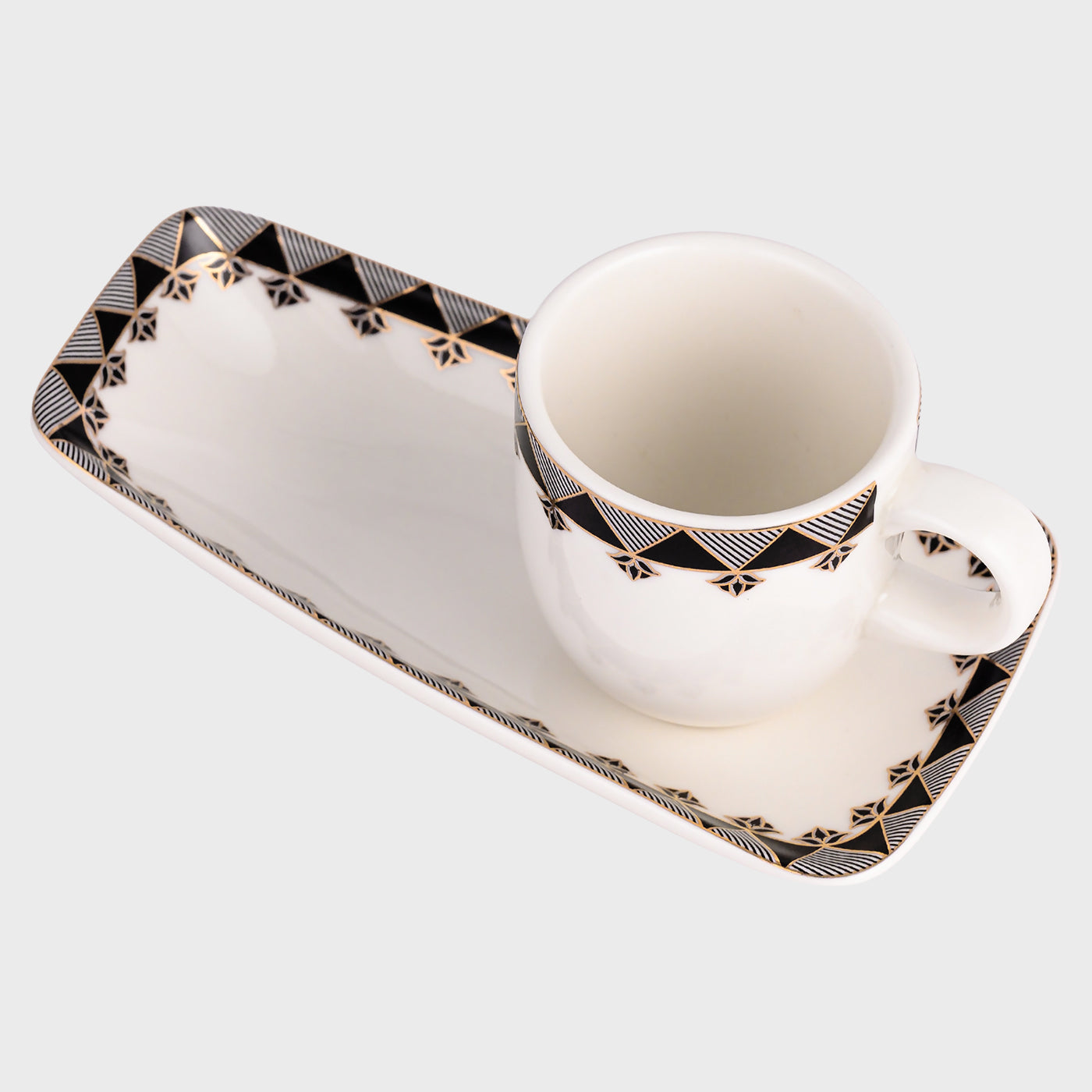 Set of 6 Espresso Cup and Plate