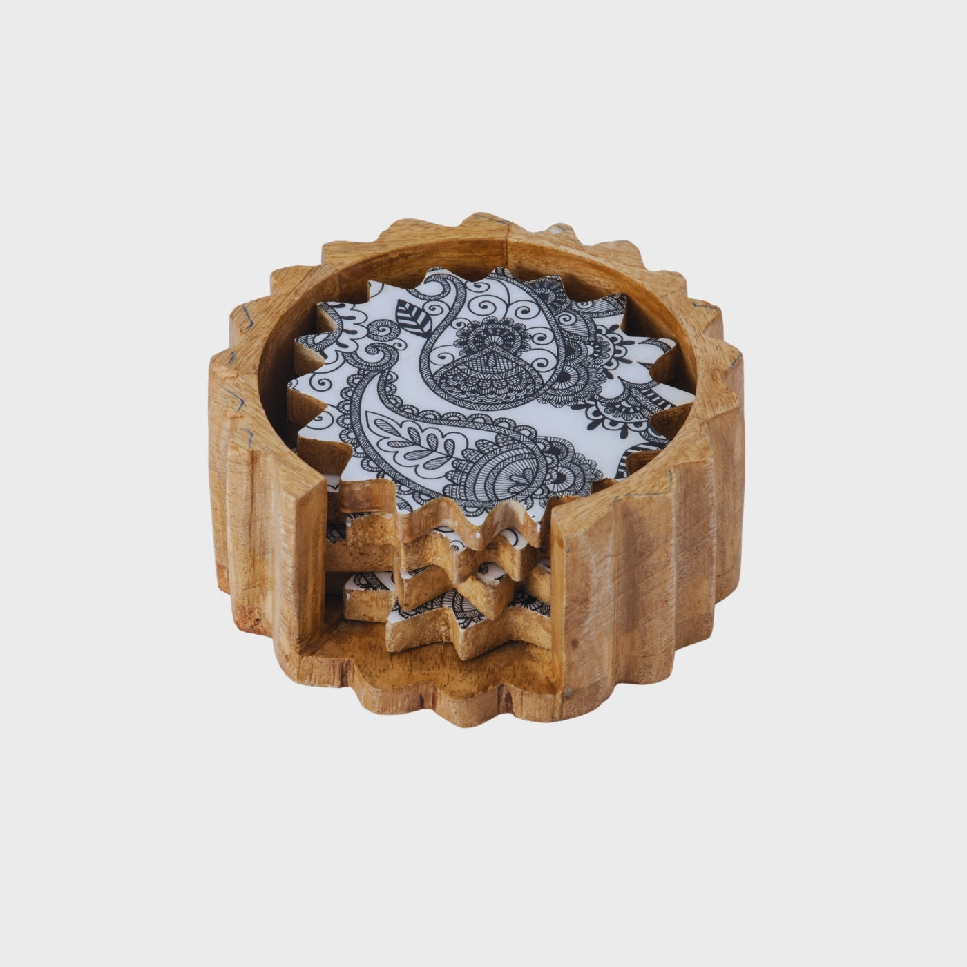 Set of 4 - Wooden Coaster
