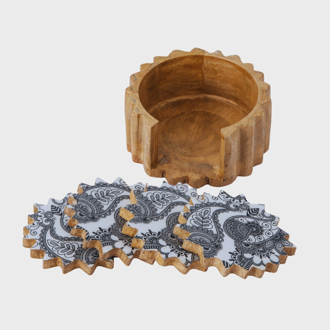 Set of 4 - Wooden Coaster