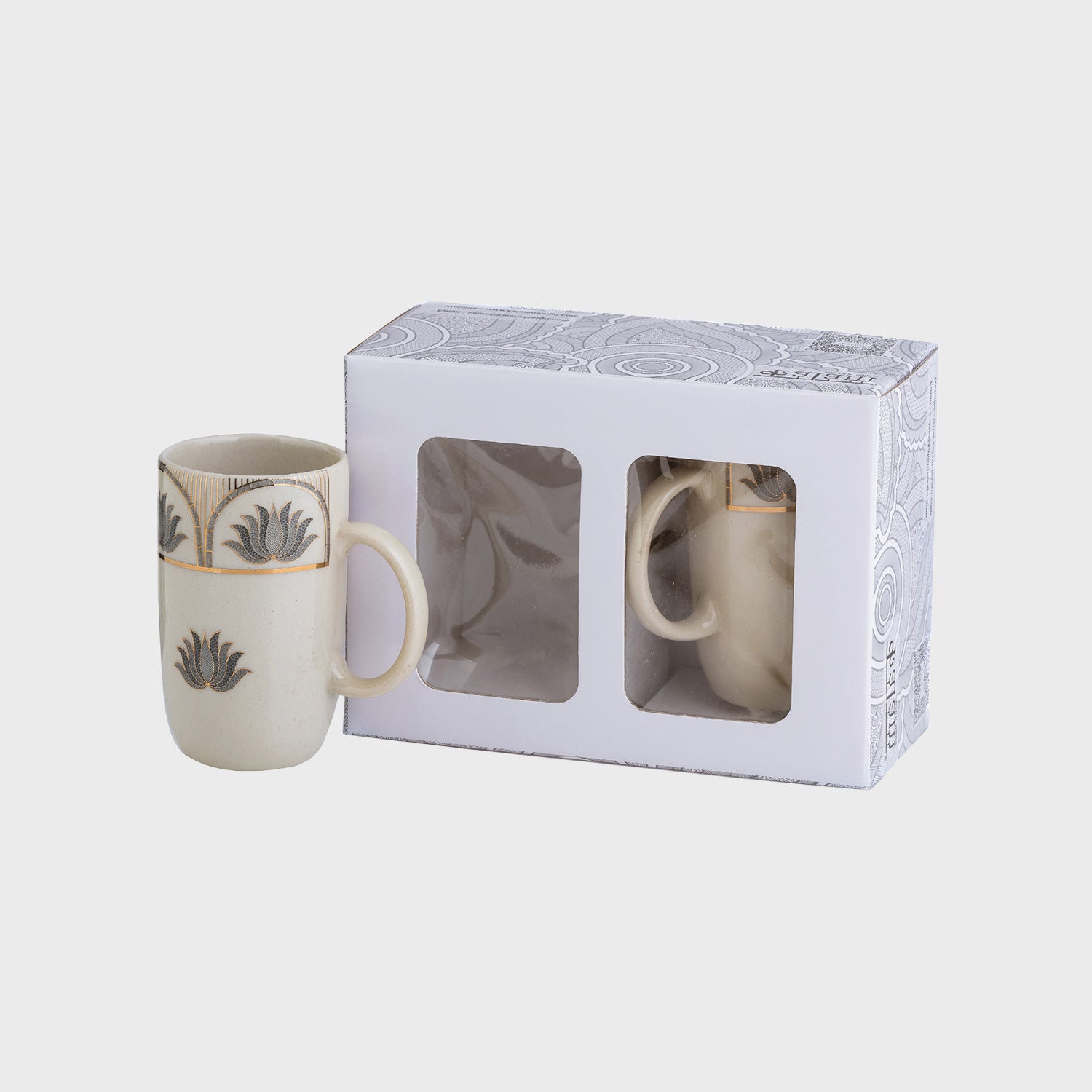 Golden Mugs Set Of 2