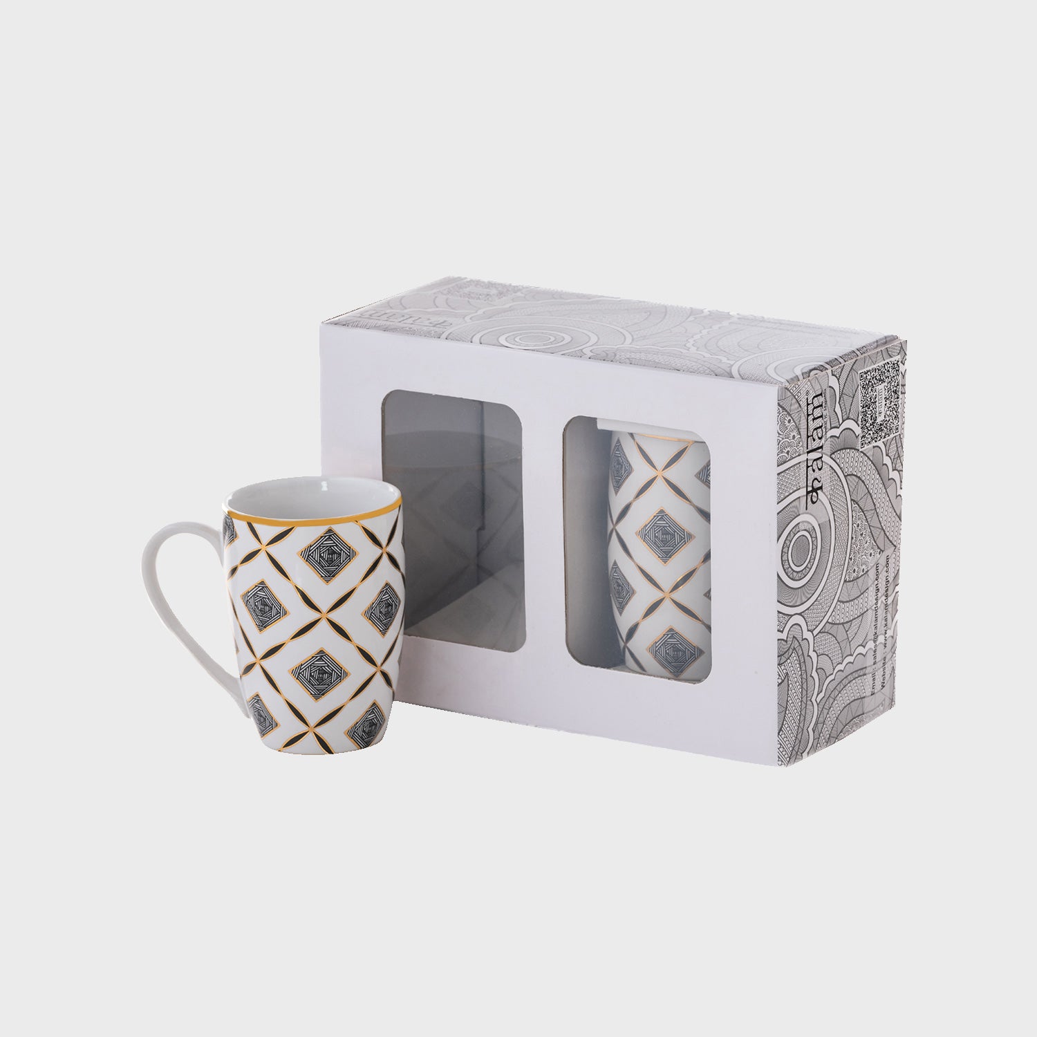 Golden Mugs Set Of 2