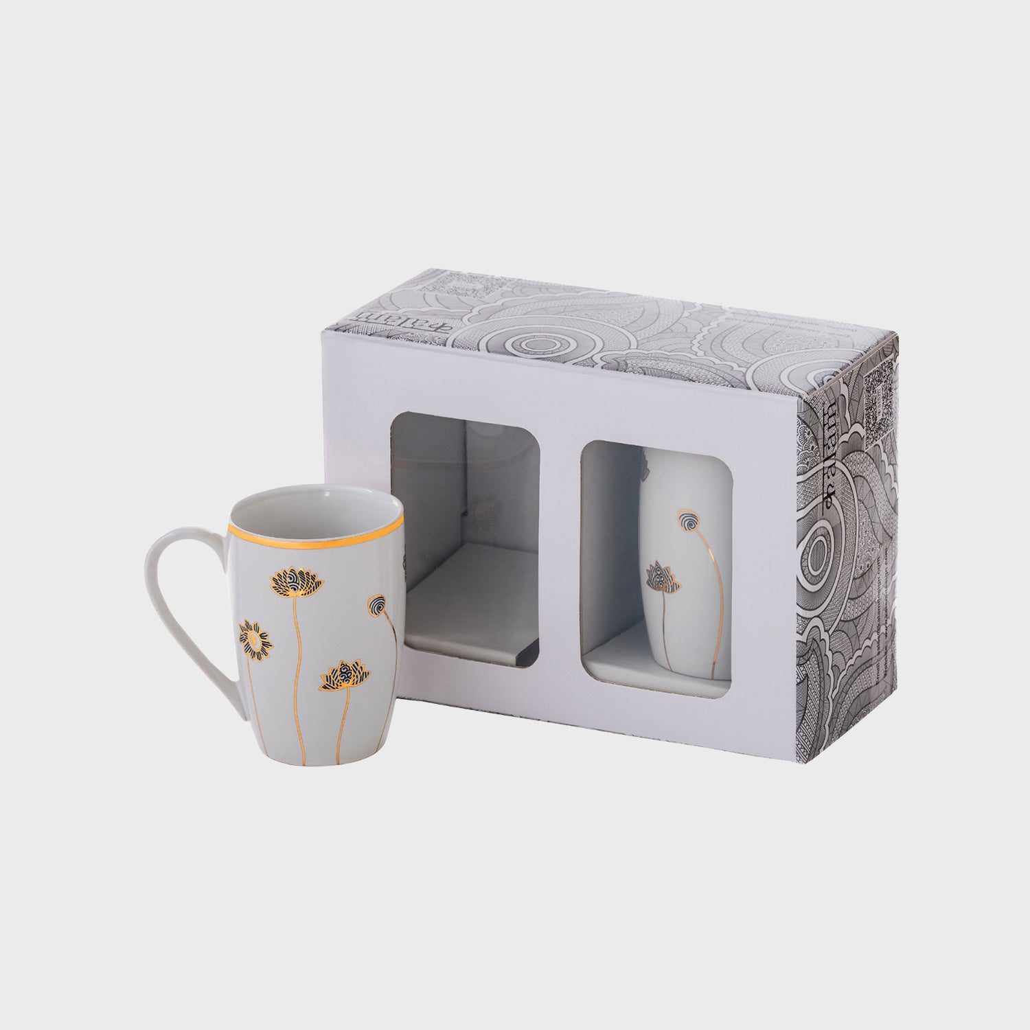 Golden Mugs Set Of 2