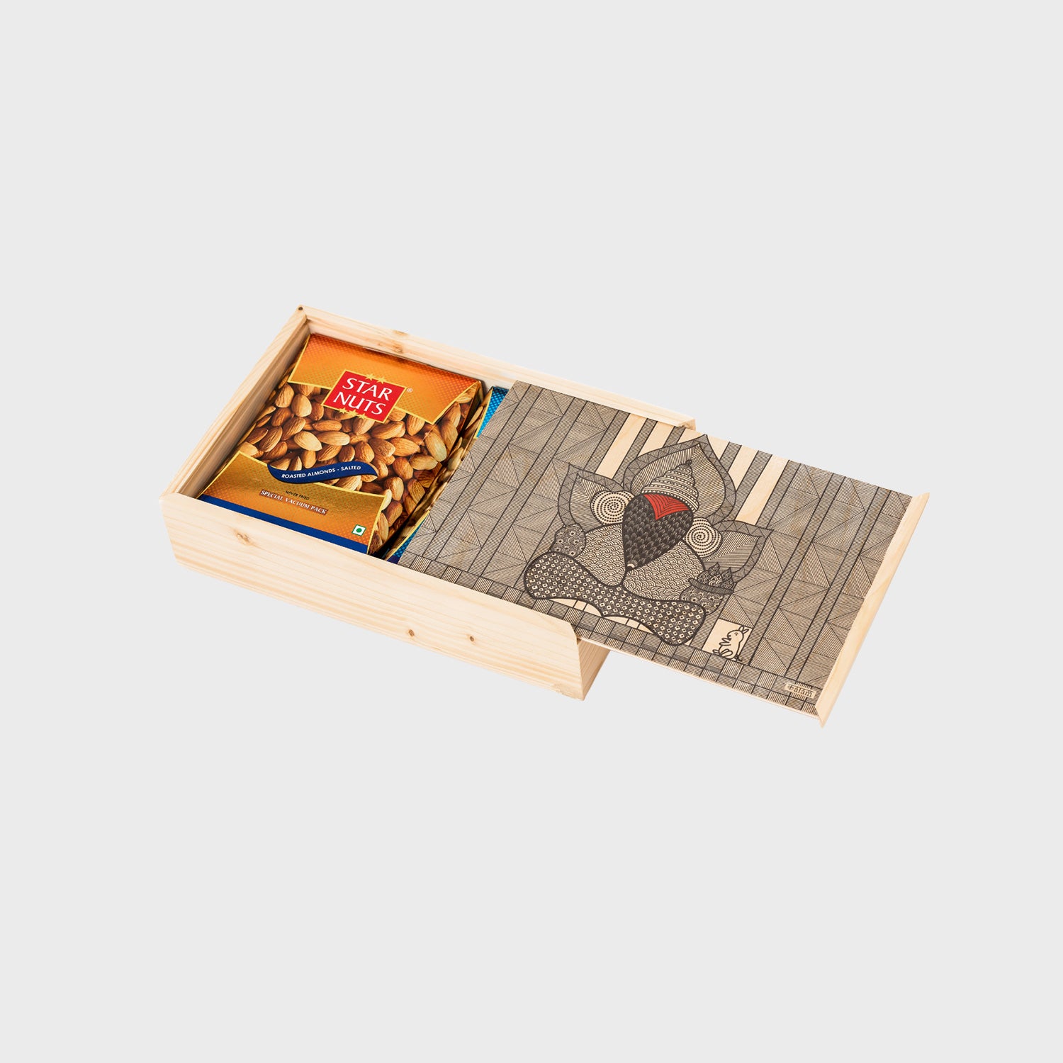 Natural Wood Double Box – Kalam by Sheetal K. Majithia Natural Wood Double Box – Kalam by Sheetal K. Majithia